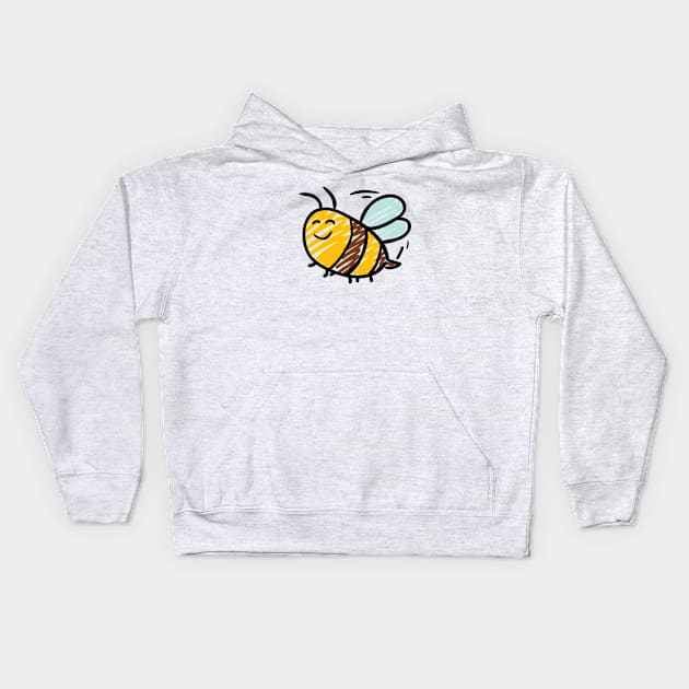 Cute bee Kids Hoodie by UniqueDesignsCo